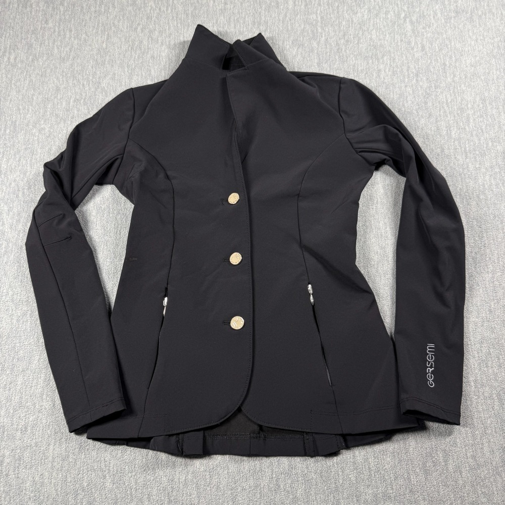 Gersemi Equestrian Show Jacket Womens 6R Black Idun Button Riding Blazer
